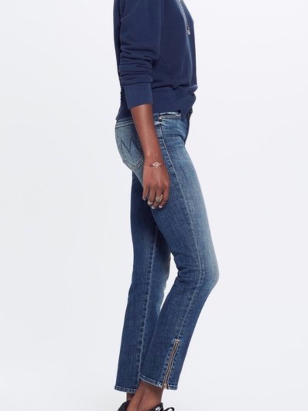 Mother Denim The Rascal Ankle Zip Can’t Leave It Alone Jeans Size 27